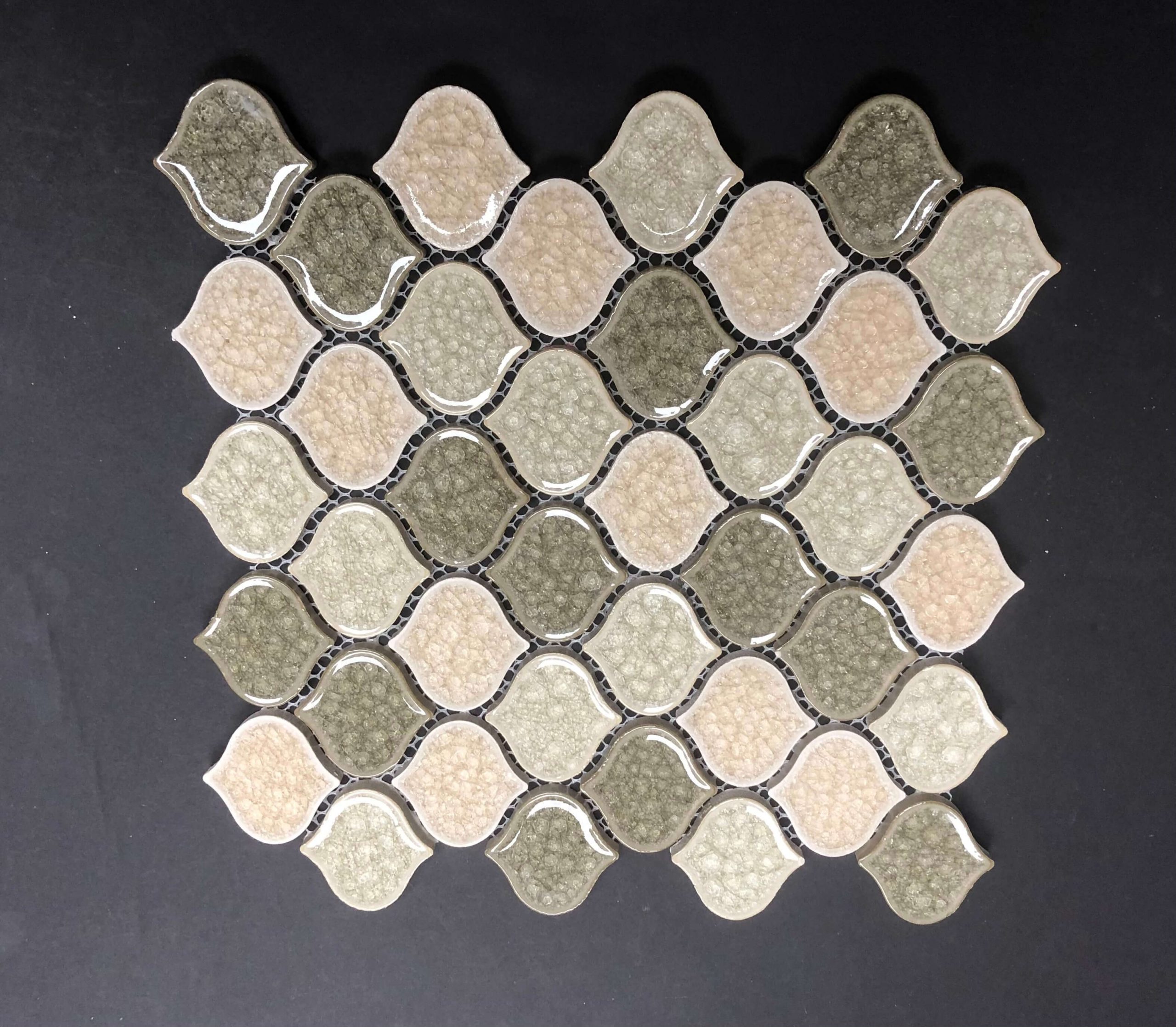 Crackle glass lantern mosaic tile series