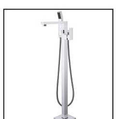 AS-5601-PC Polished Chrome floor-mount tub filler