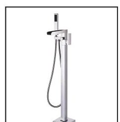 AS-5602-BN Brushed Nickel floor-mount tub filler