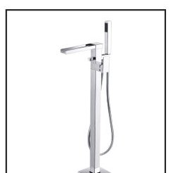 AS-5602-PC Polished Chrome floor-mount tub filler