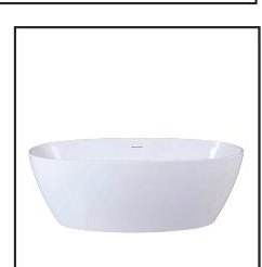 ROMA freestanding acrylic bathtub