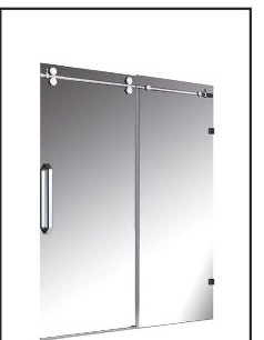 BELLA PC/BN shower door