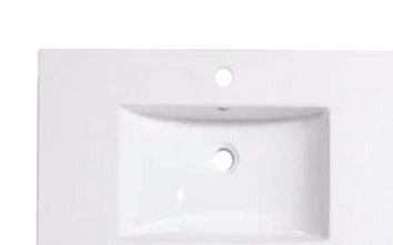 18-inch porcelain single-sink vanity top