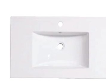 22-inch porcelain single-sink vanity top